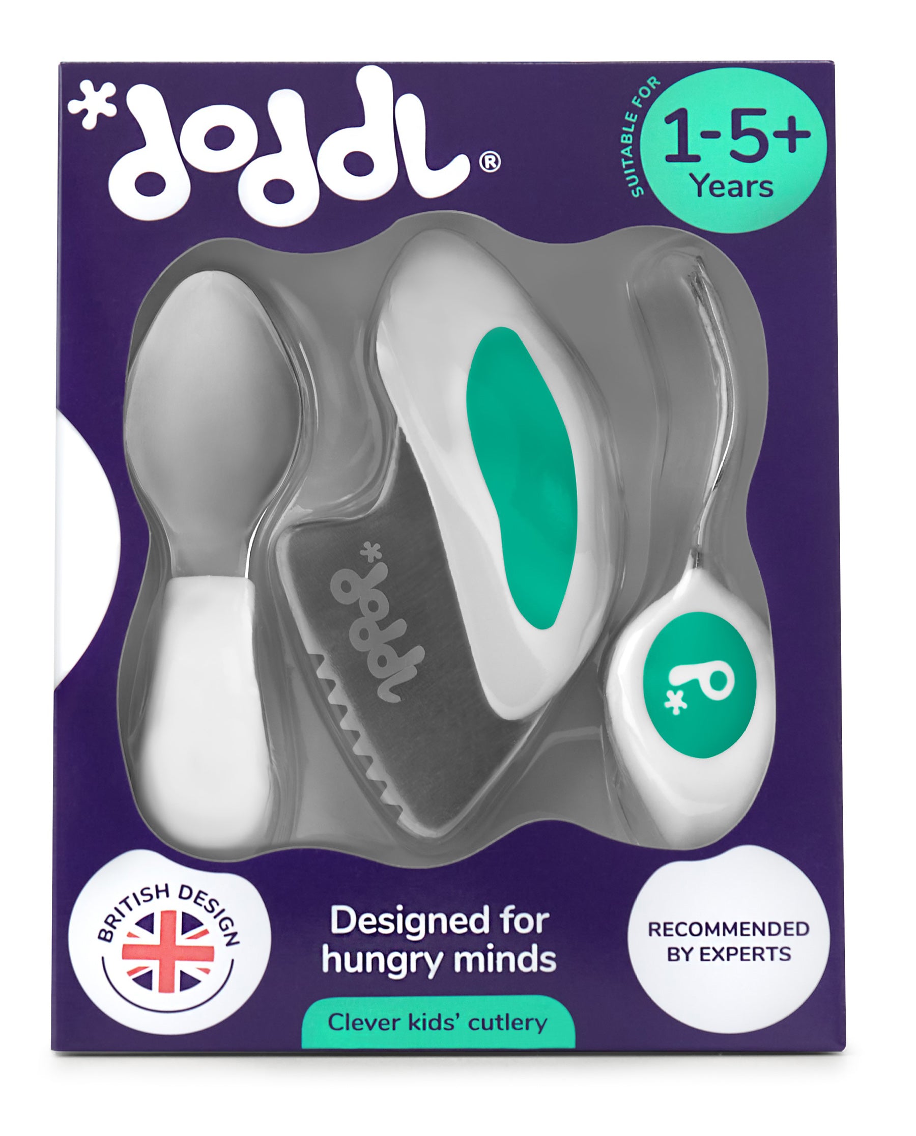 doddl toddler spoon, fork & knife cutlery set - Doddl MY