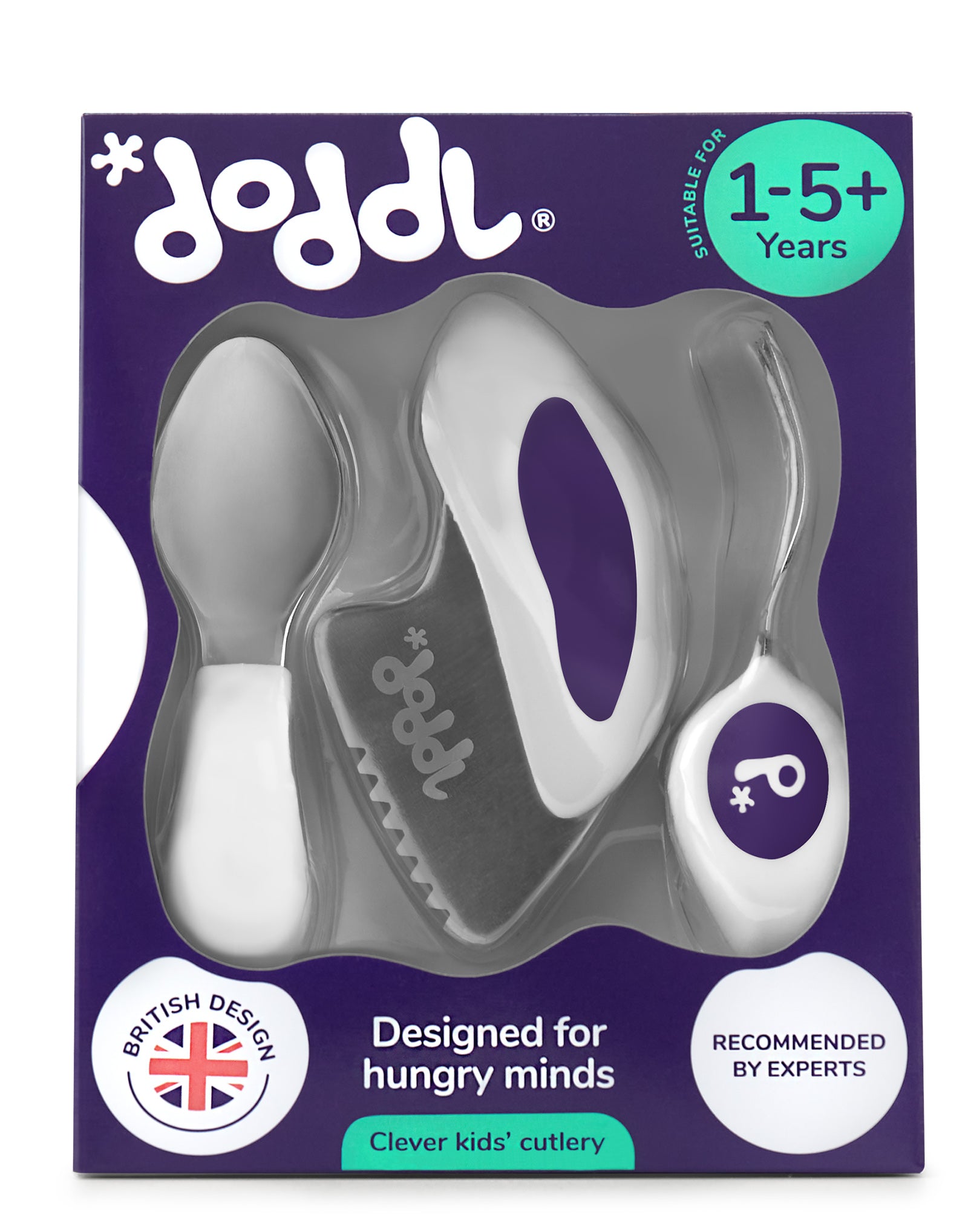doddl toddler spoon, fork & knife cutlery set - Doddl MY