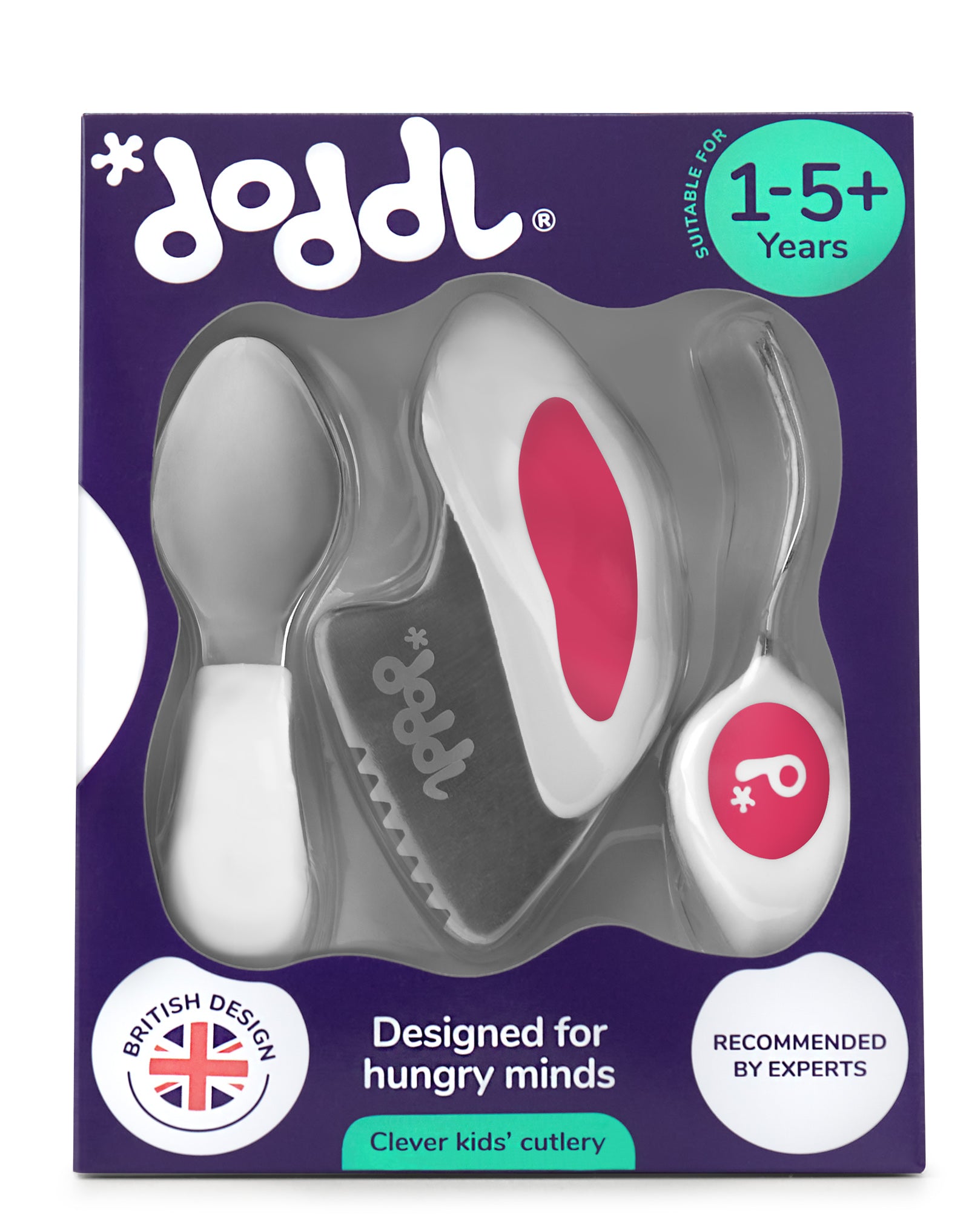 doddl toddler spoon, fork & knife cutlery set - Doddl MY
